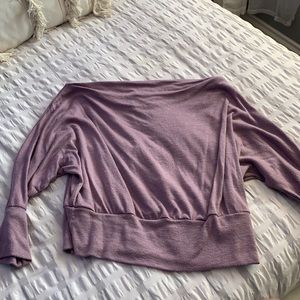 Purple off the shoulder top